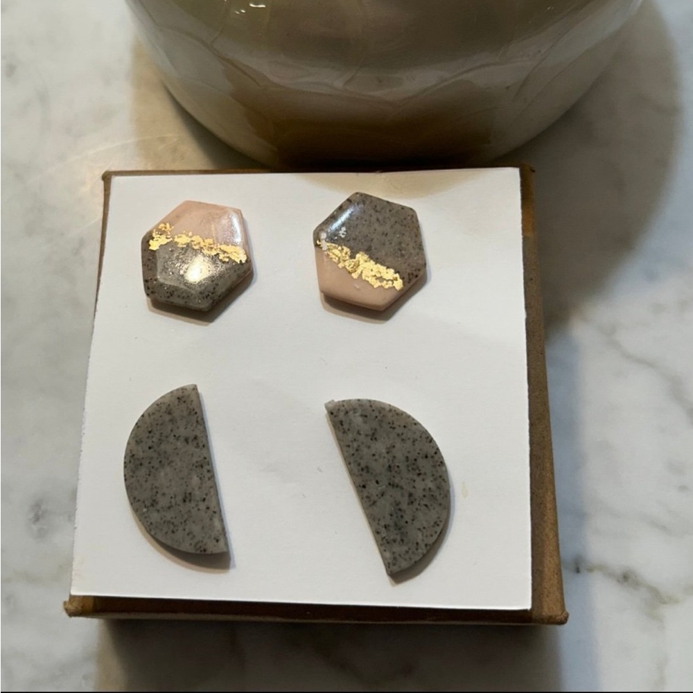 Two Pairs of Handmade Earrings